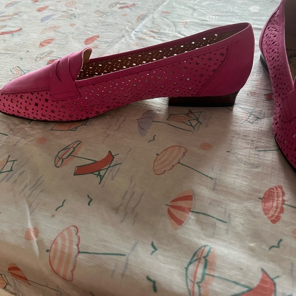 Pink Women's Loafers real leather (suede) handcrafted in Italy size 38 - Picture 8 of 14